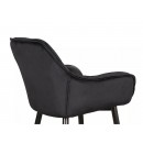 Стул барный SIGNAL CHERRY H-2 Velvet Bluvel 19 черный/черный мат